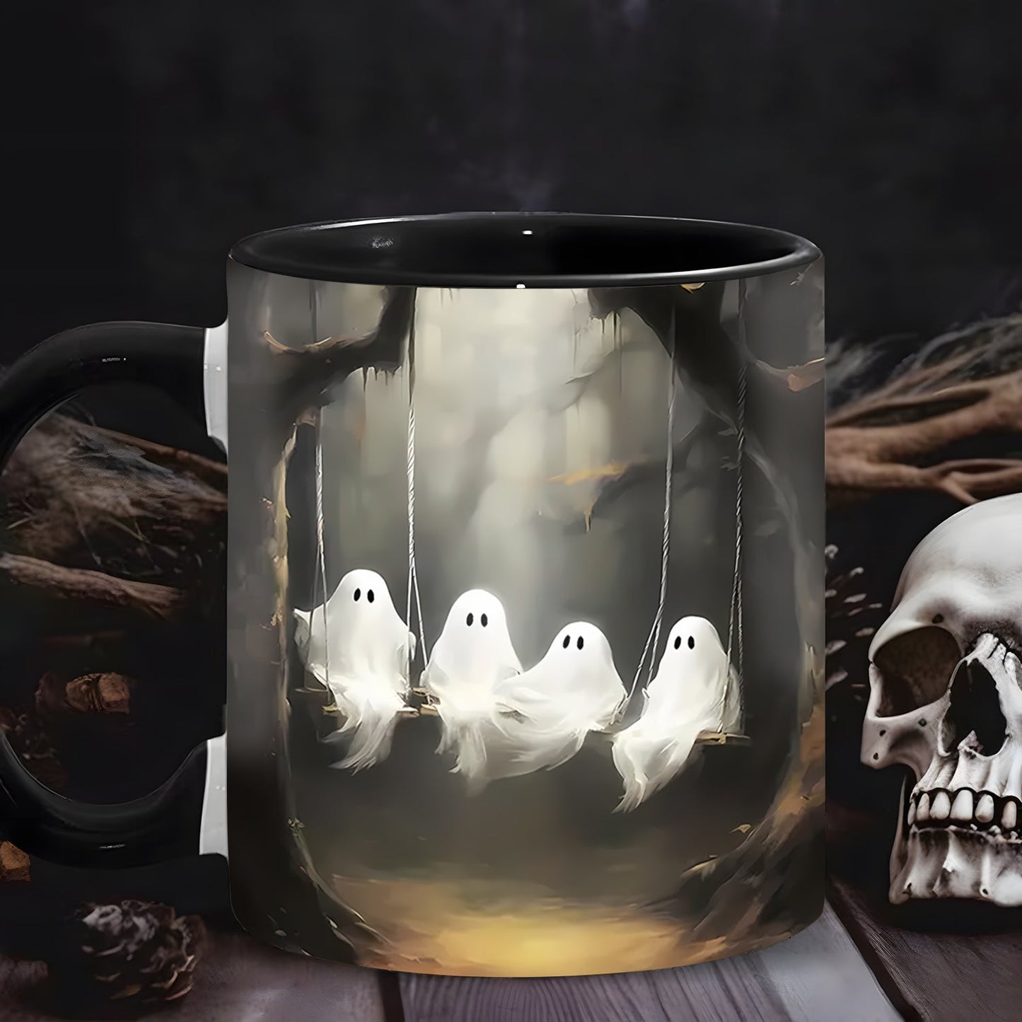 Cute Ghost Halloween Accent Mug