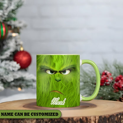 Grinch Christmas Personalized Accent Mug