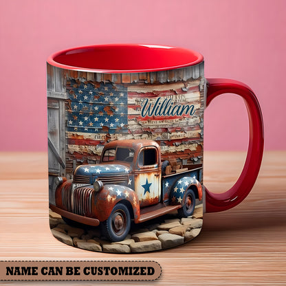 Truck Independence  - Personalized Truck Accent Mug