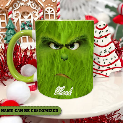 Grinch Christmas Personalized Accent Mug