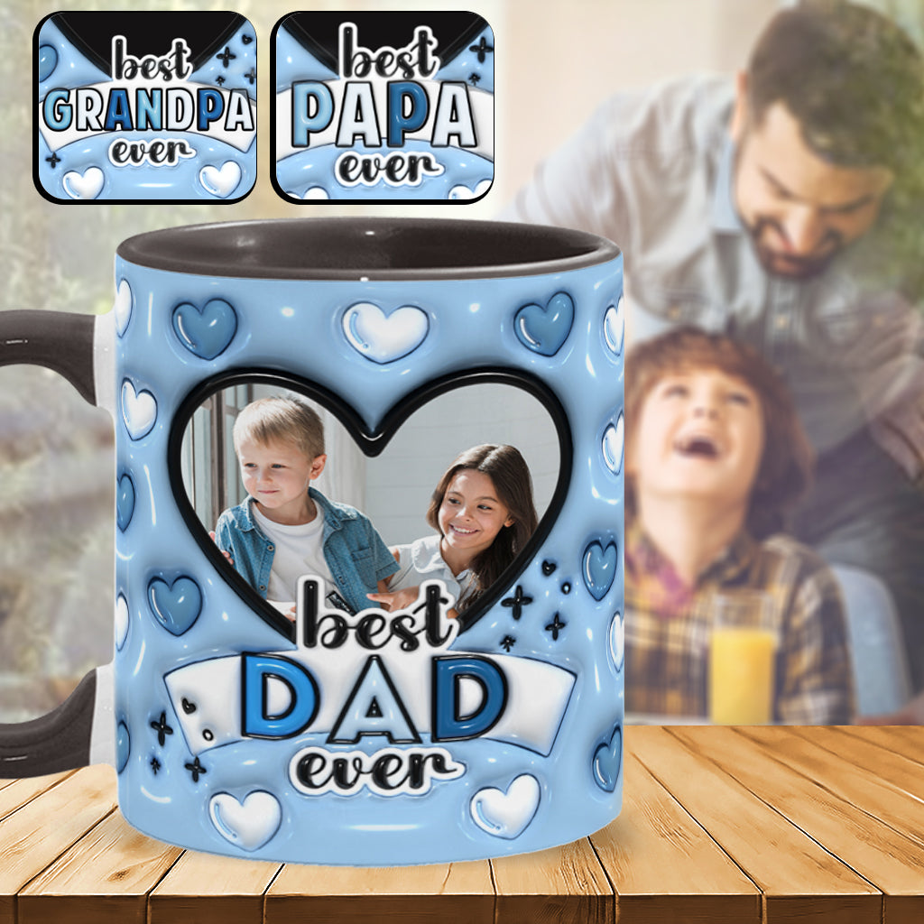 Best Dad Ever - Personalized Father Accent Mug