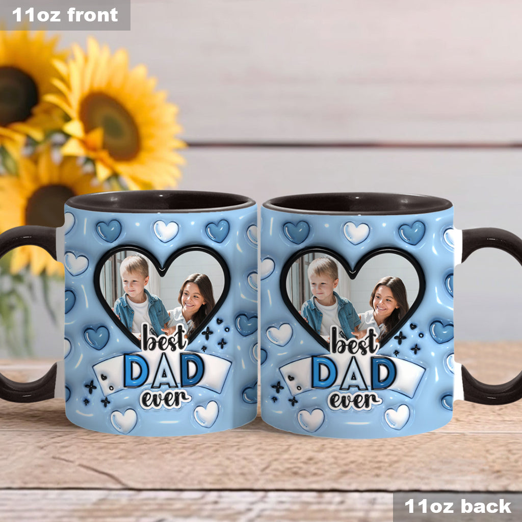 Best Dad Ever - Personalized Father Accent Mug