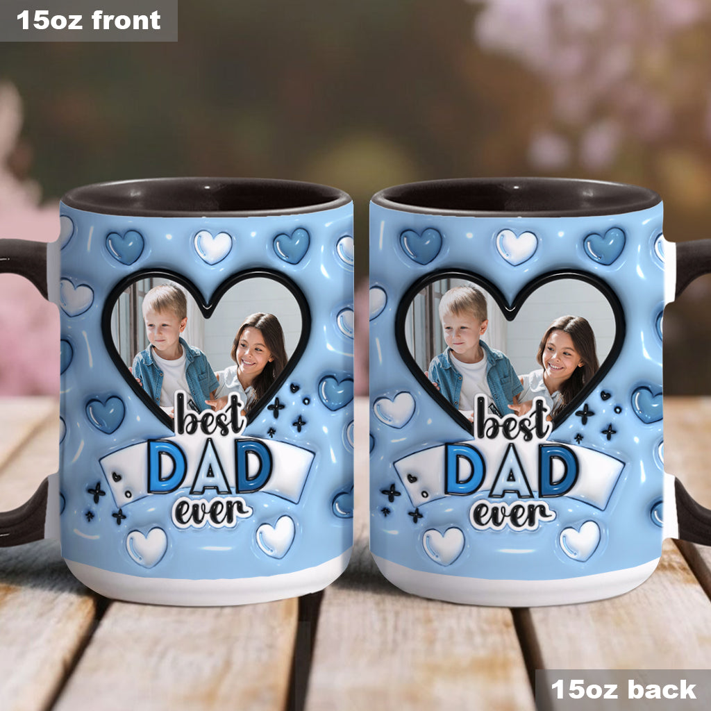 Best Dad Ever - Personalized Father Accent Mug