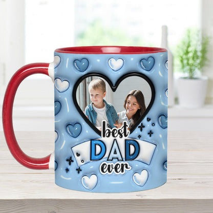 Best Dad Ever - Personalized Father Accent Mug