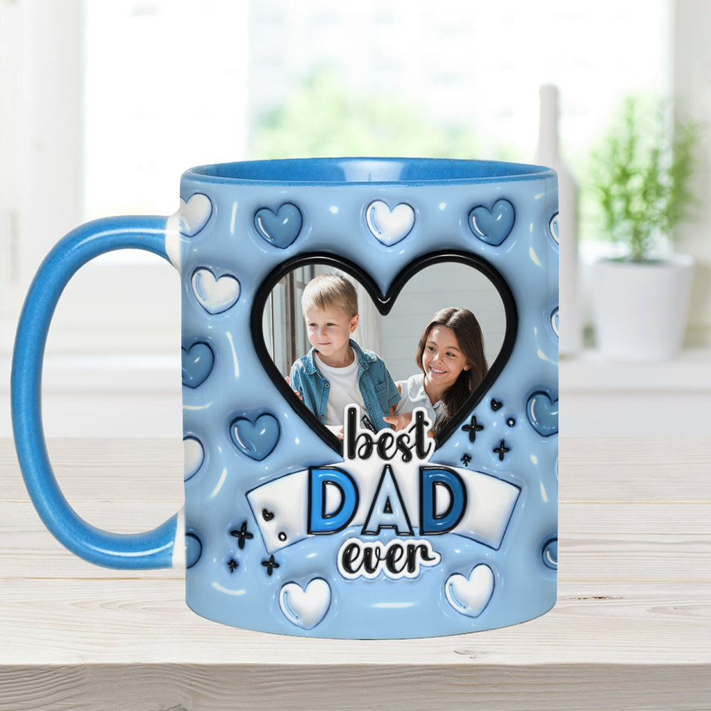 Best Dad Ever - Personalized Father Accent Mug