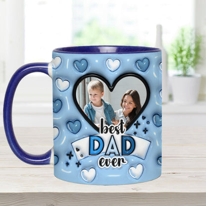 Best Dad Ever - Personalized Father Accent Mug