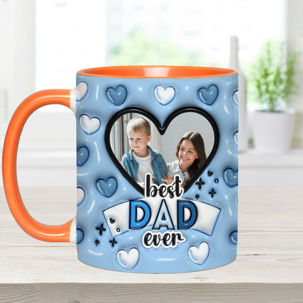 Best Dad Ever - Personalized Father Accent Mug