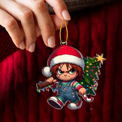 Funny Christmas Horror Character Chucky Christmas Ornament