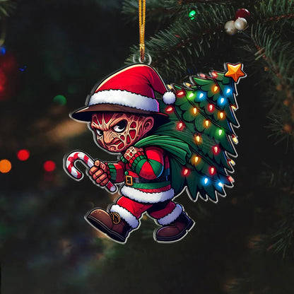 Funny Christmas Horror Character Freddy Christmas Ornament