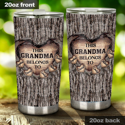 Dad's Heart - Gift for dad, grandma, grandpa, mom, uncle, aunt, brother, sister - Personalized Tumbler