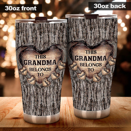 Dad's Heart - Gift for dad, grandma, grandpa, mom, uncle, aunt, brother, sister - Personalized Tumbler