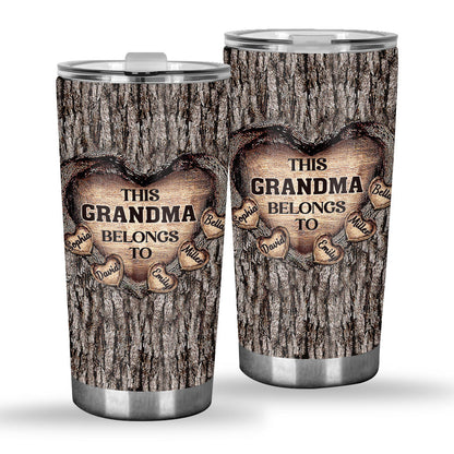 Dad's Heart - Gift for dad, grandma, grandpa, mom, uncle, aunt, brother, sister - Personalized Tumbler