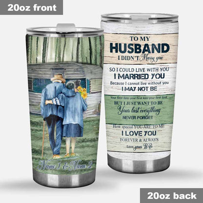 To My Husband - Camping Personalized Tumbler