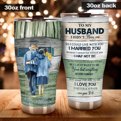 To My Husband - Camping Personalized Tumbler