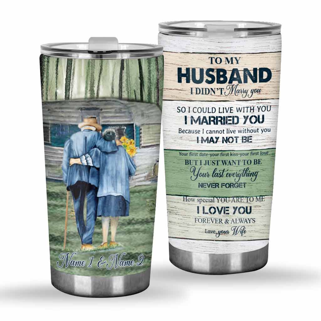 To My Husband - Camping Personalized Tumbler