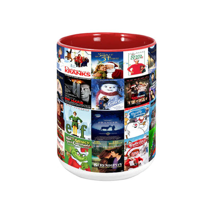 Classic Christmas Movies Poster Collage Accent Mug