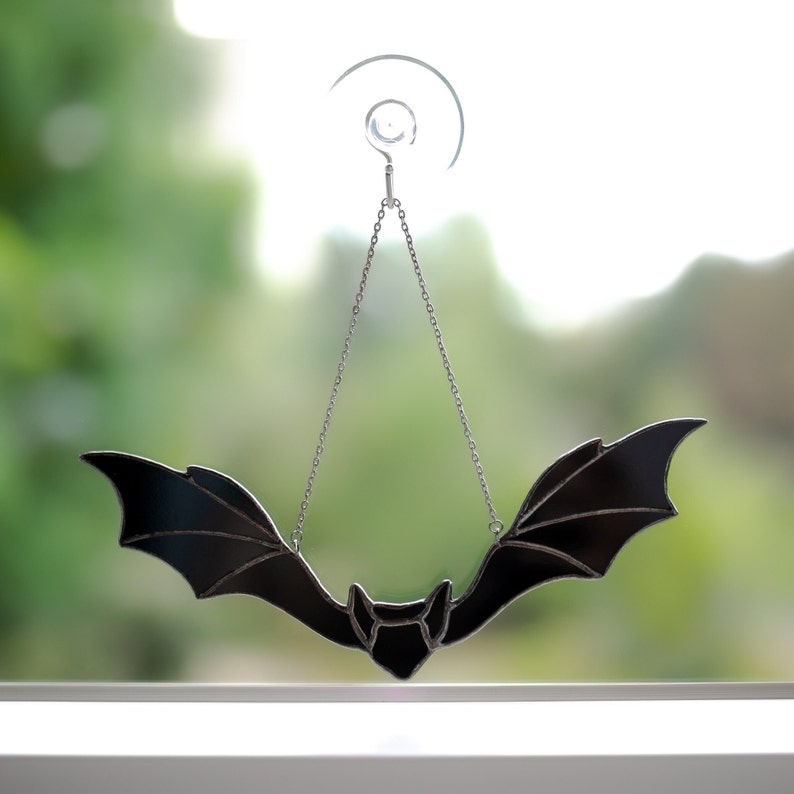 Bat Colorful Acrylic Window Hanging, Indoor Decor, Bat lovers gift