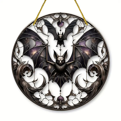 Bat Gothic Acrylic Window Decor, mythical creature Acrylic Window Hanging Art Decoration, Indoor Decor, Bat lovers gift