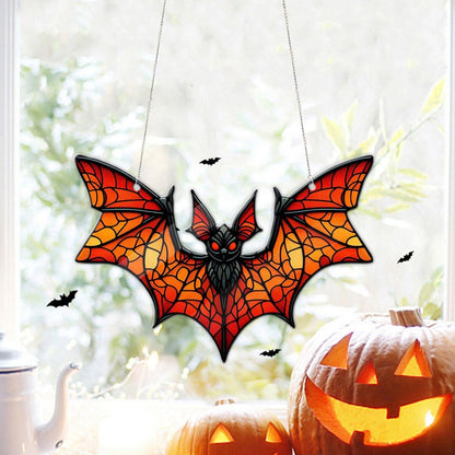 Bat Acrylic Window Hanging, Indoor Decor, Bat lovers gift, Funny Bat window decor, Halloween Gift, Halloween decor, Garden Gift, Bat Lover’s