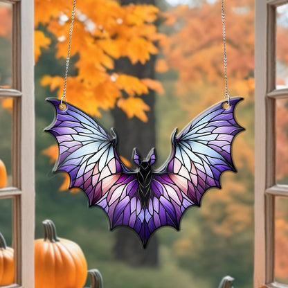 Bat Acrylic Window Hanging, Indoor Decor, Bat lovers gift, Funny Bat window decor, Gothic bat, Halloween decor, Garden Gift, Bat Lover’s