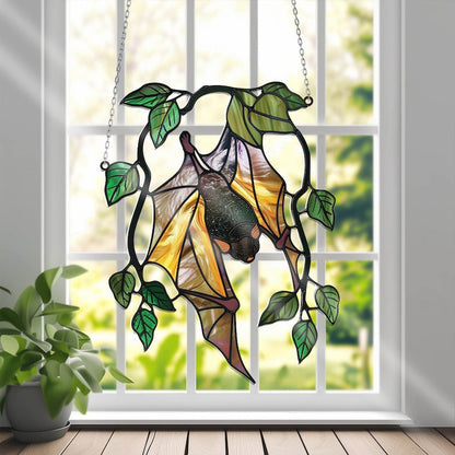 Bat Acrylic Window Hangings, Bat Inspired Art, Garden Decor, Bat window hangings, Modern decor for living room, Gothic home decor