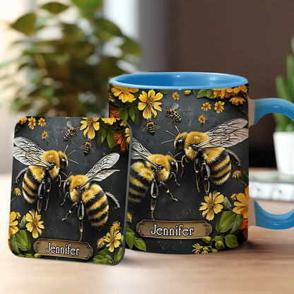 Personalized Bee Garden Accent Mug