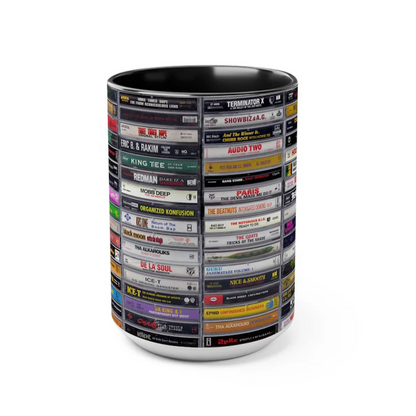 Classic 80’s & 90’s Hip Hop Tapes Cassette Accent Mug