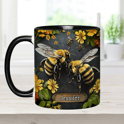 Personalized Bee Garden Accent Mug