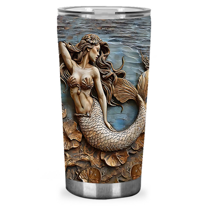 Beautiful Mermaid - Personalized Mermaid Tumbler