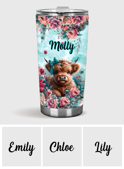 Cute Baby Cow - Personalized Tumbler