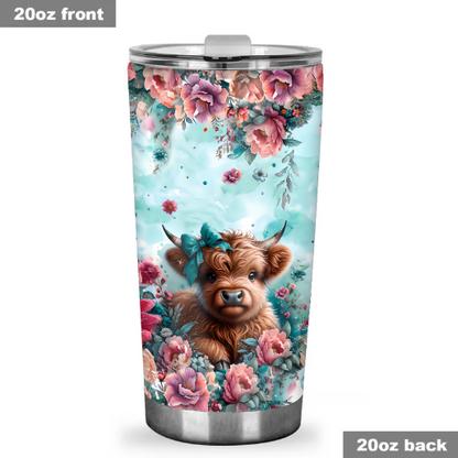 Cute Baby Cow - Personalized Tumbler