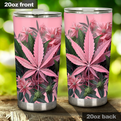 Pink Stoner - Personalized Weed Tumbler