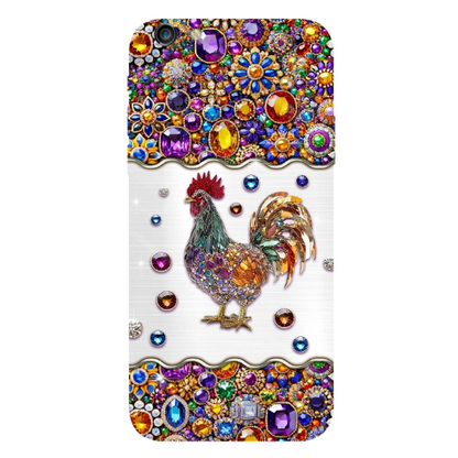 Sparkle Rooster - Personalized Chicken Full Print Phone Case