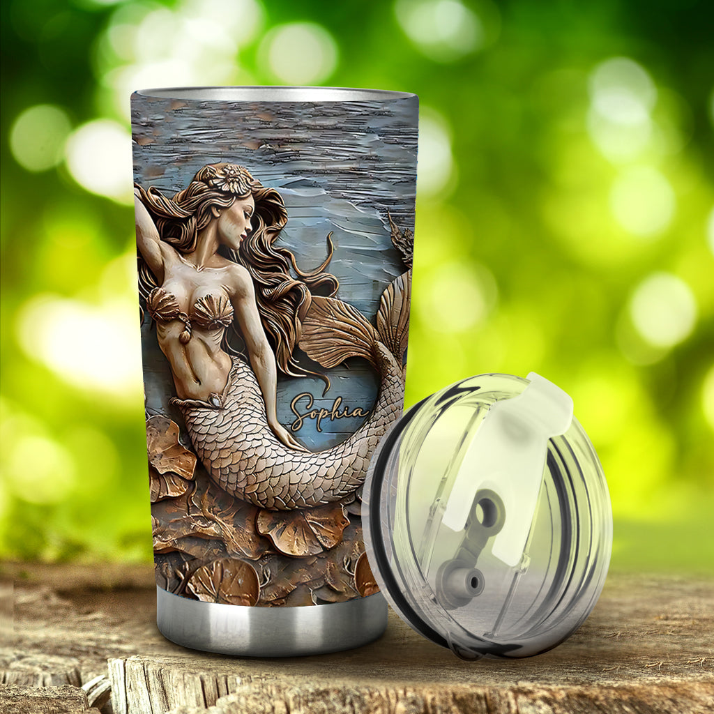 Beautiful Mermaid - Personalized Mermaid Tumbler