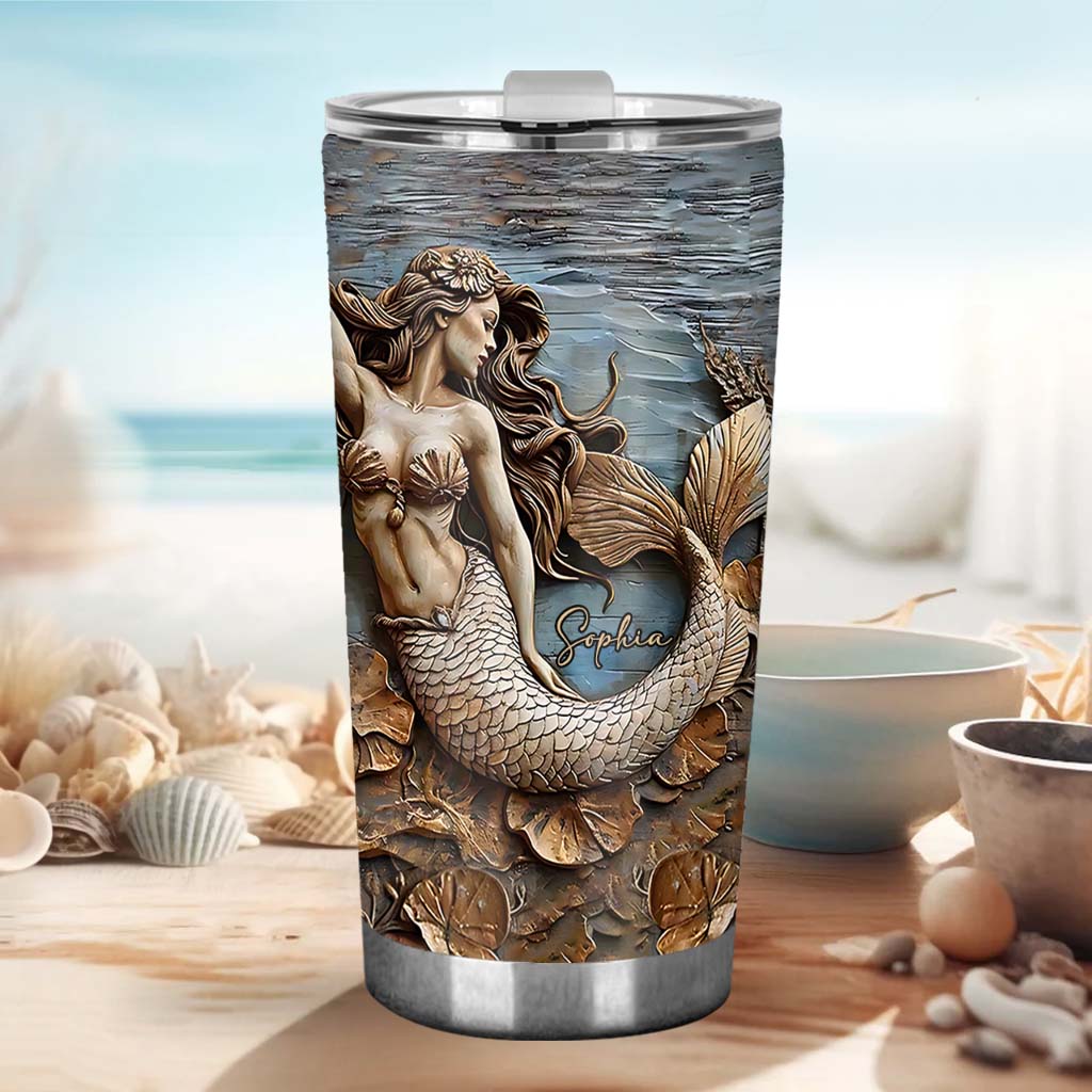 Beautiful Mermaid - Personalized Mermaid Tumbler