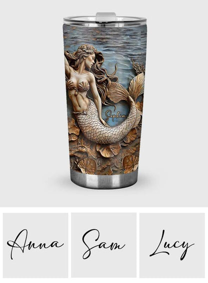 Beautiful Mermaid - Personalized Mermaid Tumbler