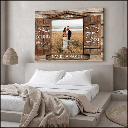 Personalized Photo Canvas With Window Frame