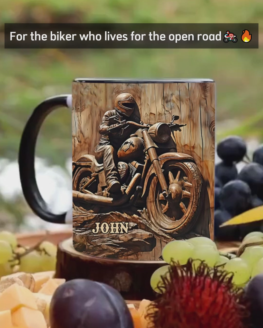 Biker - Personalized Biker Accent Mug