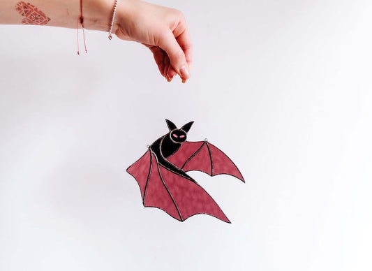 Bat Acrylic Window Hanging, Indoor Decor, Bat lovers gift, Funny Bat window decor, Gothic bat, Halloween decor, Garden Gift