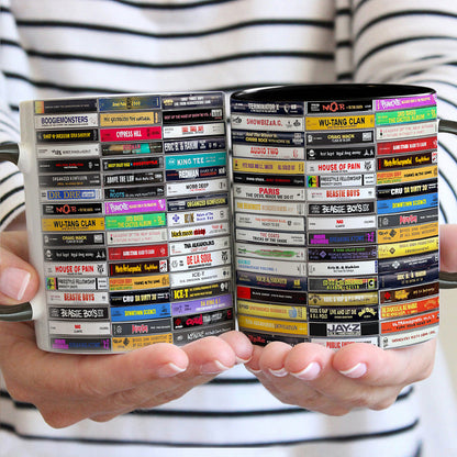 Classic 80’s & 90’s Hip Hop Tapes Cassette Accent Mug