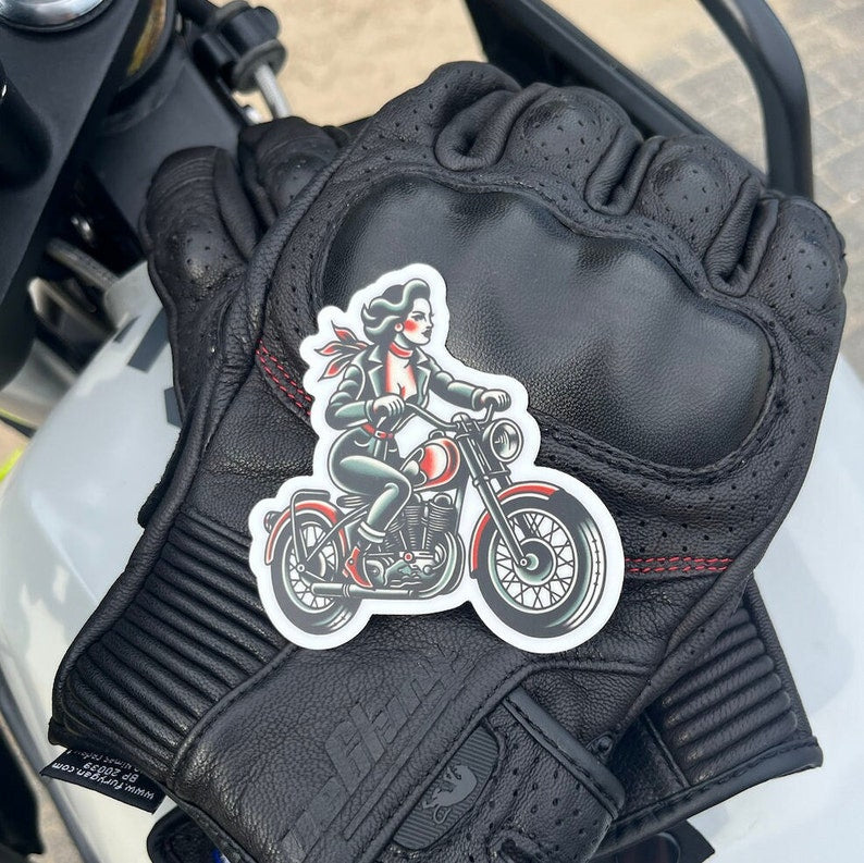 Motorcycle Girl Sticker – Soul Flower