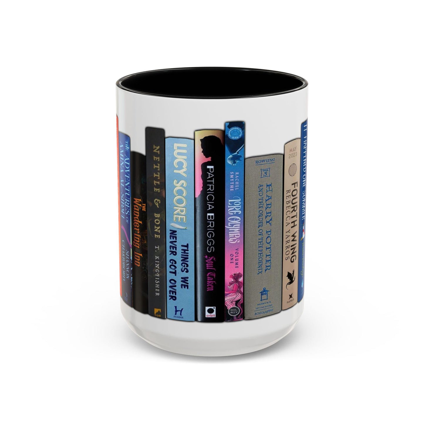 Book Stack Tall Coffee Mug - Favorite Books Reader Gift