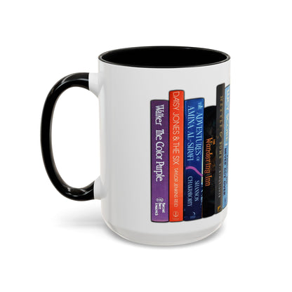 Book Stack Tall Coffee Mug - Favorite Books Reader Gift