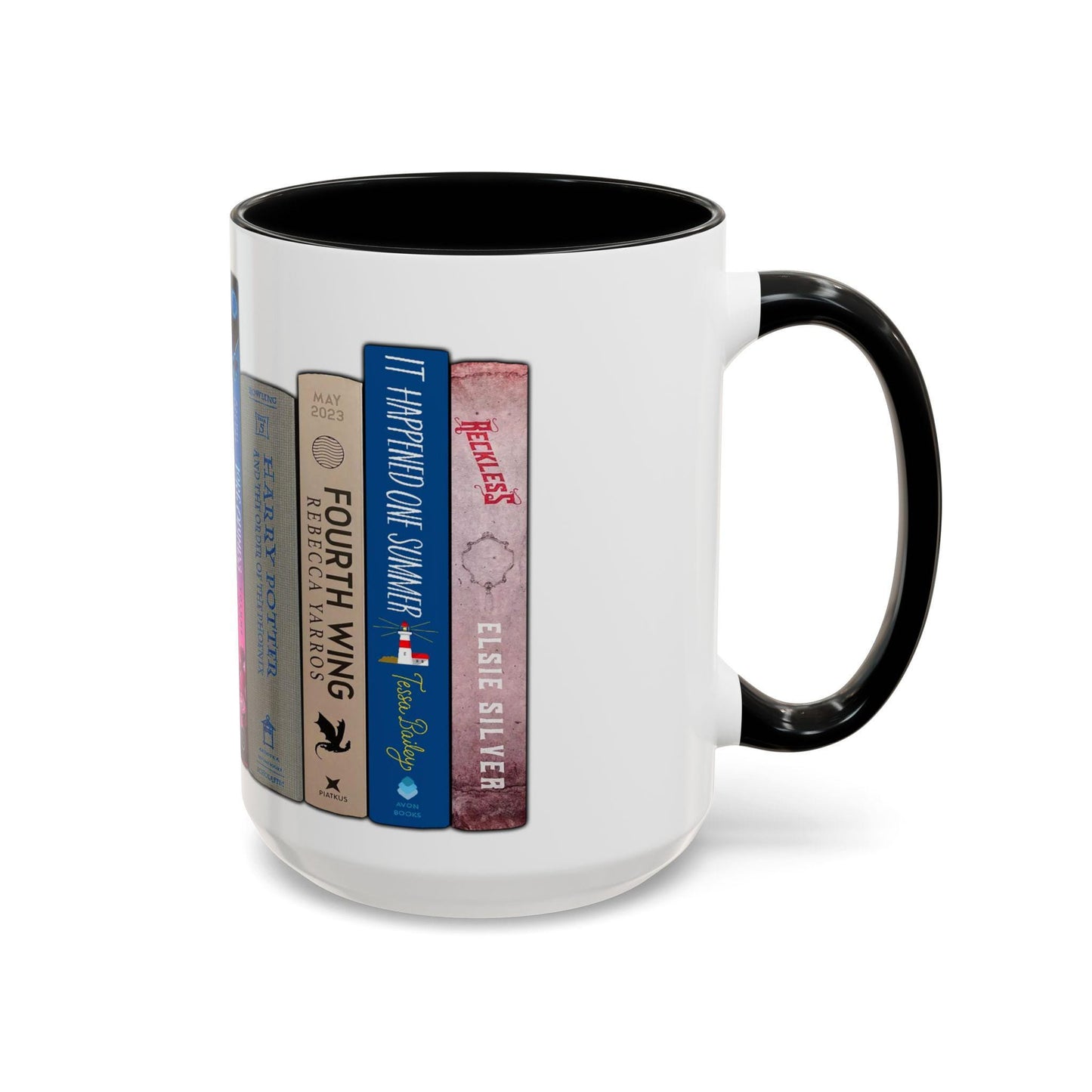 Book Stack Tall Coffee Mug - Favorite Books Reader Gift