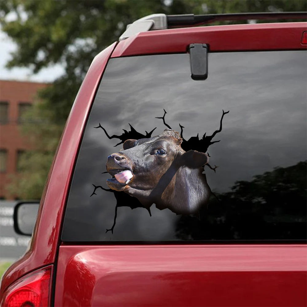 Angus cattle crack car sticker cows lover, Cows Decal – Soul Flower