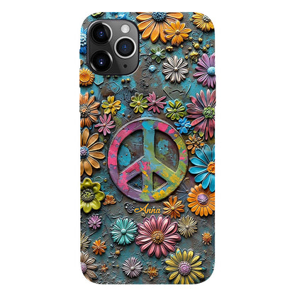 Hippie Vibes - Personalized Hippie Full Print Phone Case