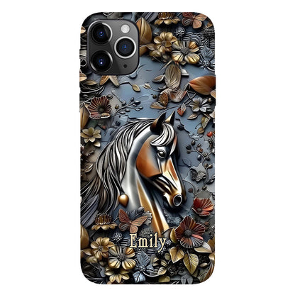 Personalized Stunning Horse Full Print Phone Case