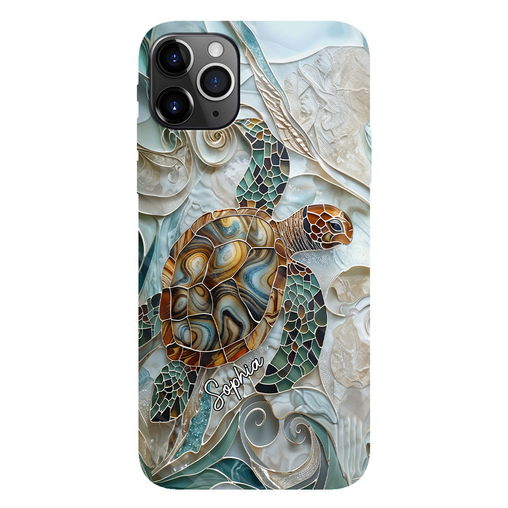 Personalized Turtle Full Print Phone Case