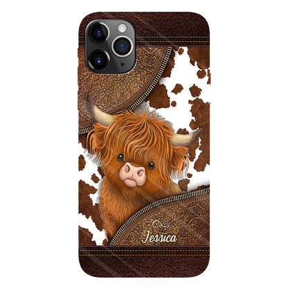 Love Highland Cow - Personalized Full Print Phone Case