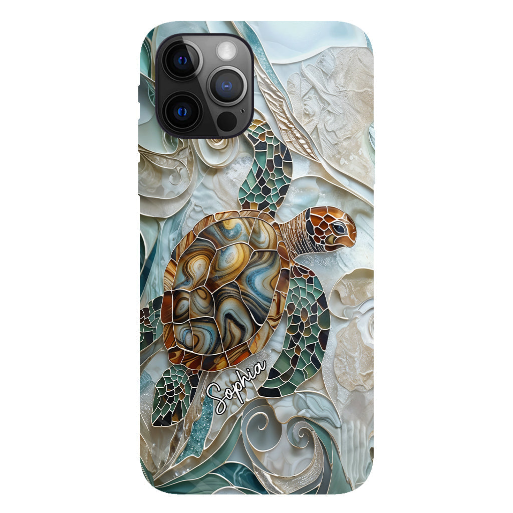 Personalized Turtle Full Print Phone Case